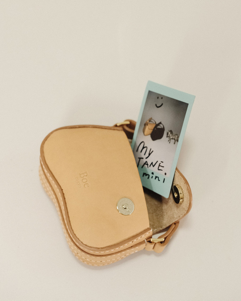 ｜受注商品｜TANE mini pouch / Tan